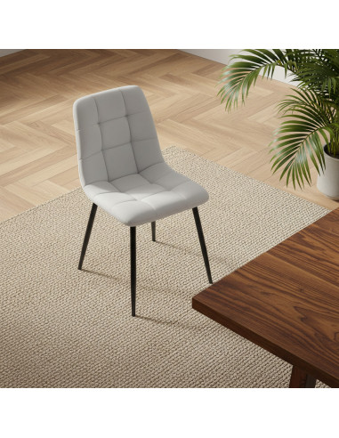 Set 6 Sedie Velluto REGINA Schienale imbottito...