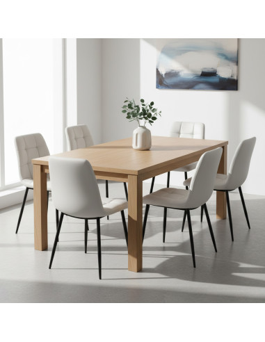 Set 6 Sedie Velluto REGINA Schienale imbottito...