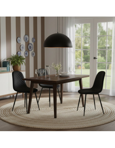 Set 6 Sedie Velluto NUBIA Schienale imbottito...