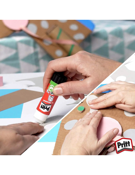 Pack 10 Colle Stick Pritt 43g Colla Sicura Naturale per Scuola e Ufficio