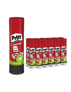 Pack 12 Colle Stick Pritt 22g Naturale Sicura per Scuola...