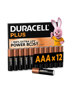 Pack 12 Batterie Duracell Plus AAA Alcaline Mini Stilo...