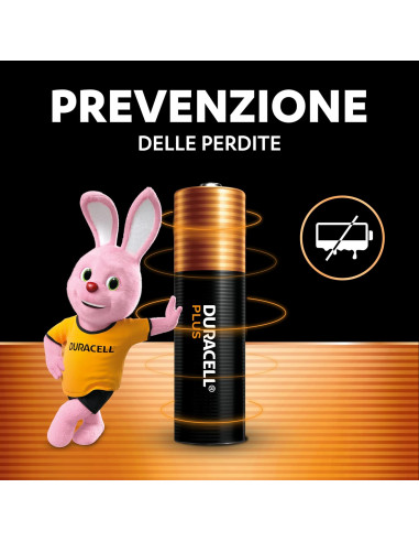 Pack 12 Batterie Duracell Plus AAA Alcaline...