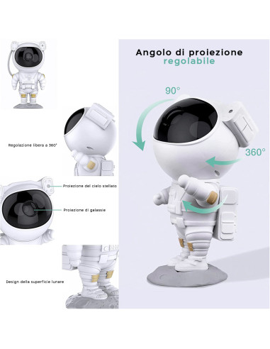 Proiettore LED Astronauta Stelle e Galassie...