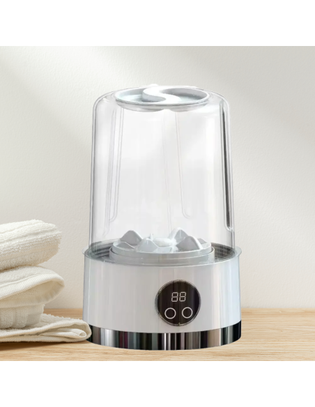 Mini Lavatrice 1L Portatile IGIENICA Wireless Ricaricabile per Viaggi e Camper