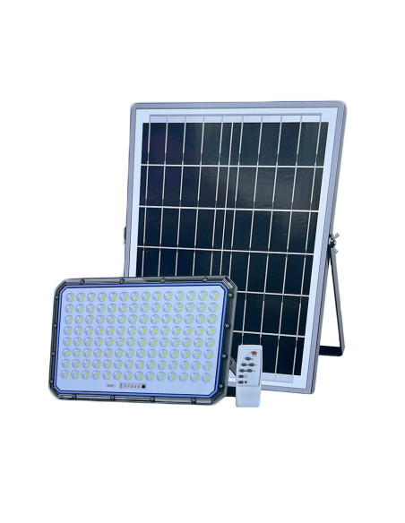 Faro Solare LED SMD 3000W da Esterno Lampione con Pannello e Telecomando