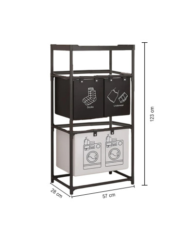 Cesto Portabiancheria Pieghevole Salvaspazio in...
