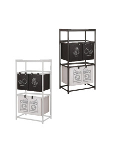 Cesto Portabiancheria Pieghevole Salvaspazio in Acciaio...