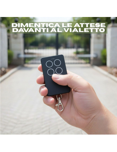 Telecomando Cancello Universale Multifrequenza...