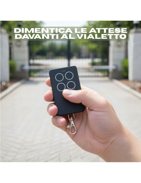 Telecomando Cancello Universale Multifrequenza 280-868MHz per Garage e Serrande