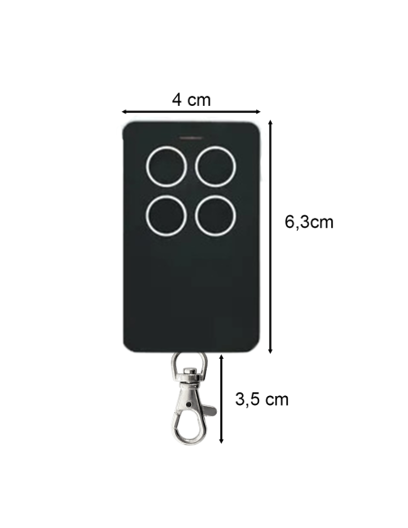 Telecomando Cancello Universale Multifrequenza 280-868MHz per Garage e Serrande
