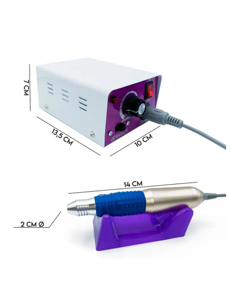 Fresa Unghie 25.000 Giri con Pedale per Ricostruzione Nail Art