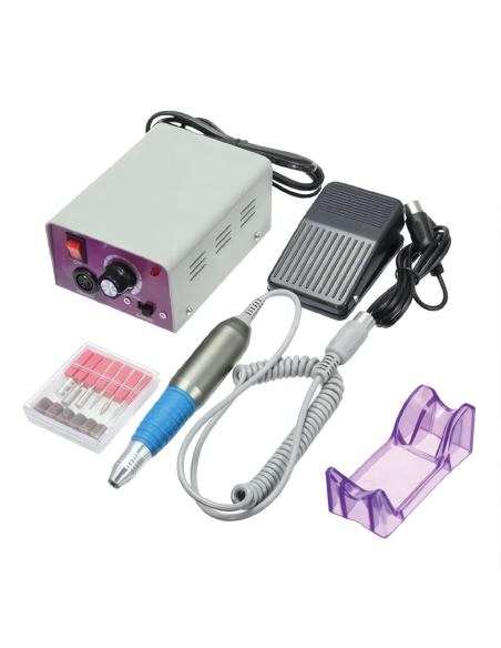 Fresa Unghie 25.000 Giri con Pedale per Ricostruzione Nail Art