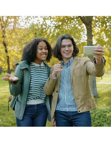 Set Doppio Microfono Lavalier Wireless USB-C...