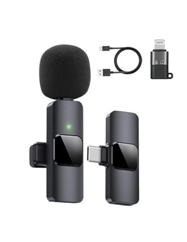 Microfono Wireless K9 Lavalier Plug e Play per...