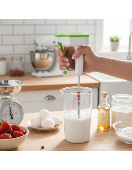 Frusta Cucina Easy Flow Blender Semi-Automatica in Acciaio Inox Premi e Rilassa