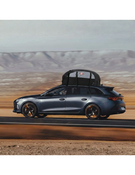 Box Tetto Auto Impermeabile 580L Universale Pieghevole con Tappetino e Ganci