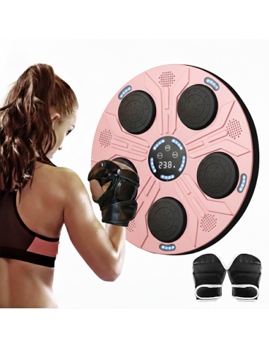 Macchina da Boxe Musicale da Parete Regolabile...