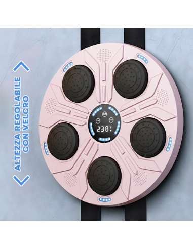 Macchina da Boxe Musicale da Parete Regolabile...