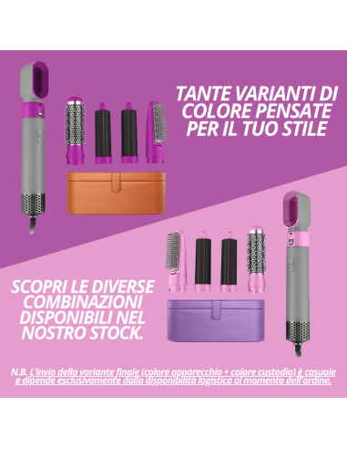 Asciugacapelli 5 in 1 con Cofanetto 1000W 5...