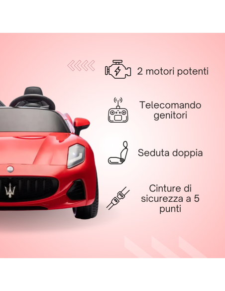 Maserati Folgore LT992 – Auto Elettrica 2 Posti per Bambini
