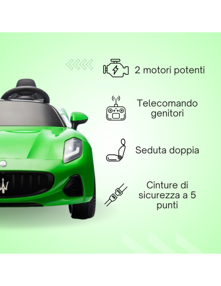Maserati Folgore LT992 – Auto Elettrica 2 Posti per Bambini