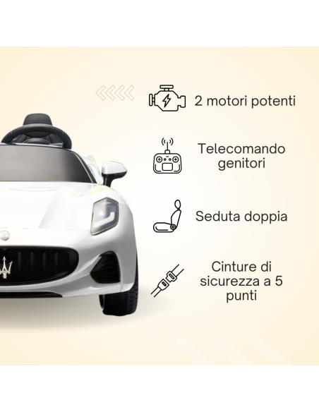 Maserati Folgore LT992 – Auto Elettrica 2 Posti per Bambini