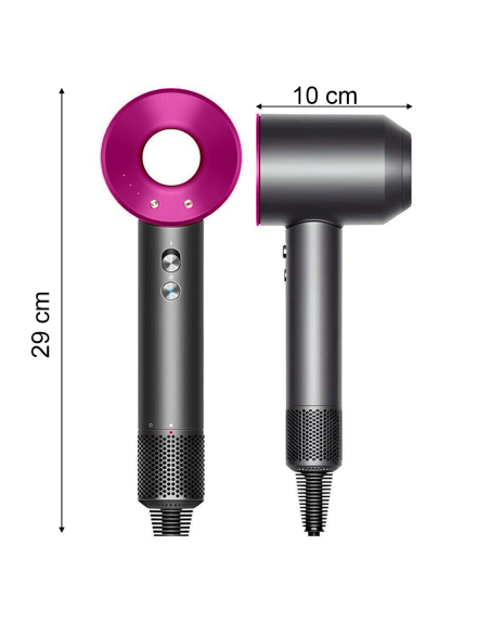 Asciugacapelli Ultima Generazione PRO X con Phono con 5 Accessori 4 Velocità