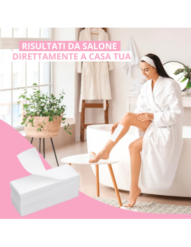 100 pezzi di Carta depilatoria 7x20 cm strisce...