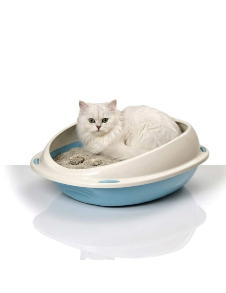 10530 Lettiera scoperta per gatti SHUTTLE con bordi rialzati salva sporco 45cm