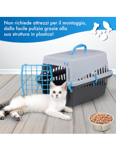 10570 Trasportino con griglia in plastica per...