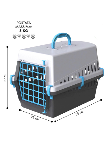 10570 Trasportino con griglia in plastica per...