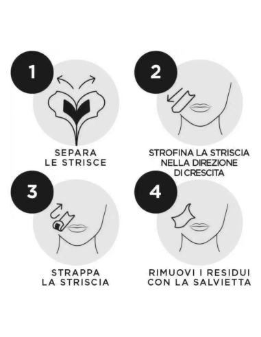 12 Strisce SETABLU 574464 Depilatorie Viso...