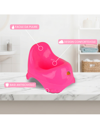 188699 Vasino per bambini 25x22 cm in plastica...