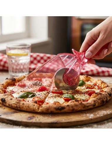 Paletta e lama rotante taglia pizza 2 in 1 lama...