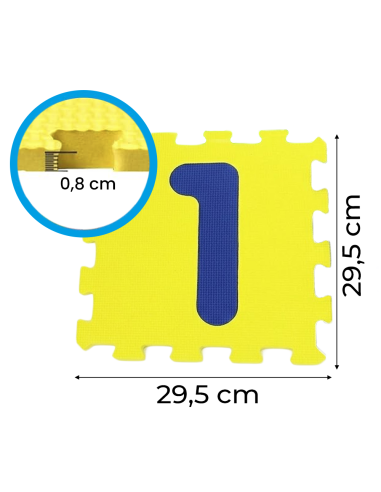 232026 Tappeto 10 pz morbido da gioco...