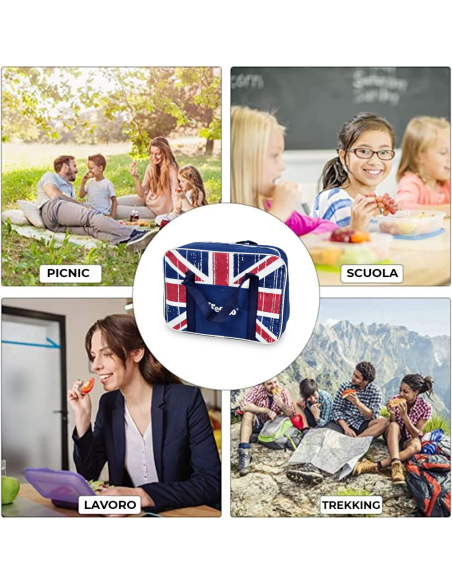 2507 Borsa termica FREE-GO bandiere dal mondo capacità 4 litri