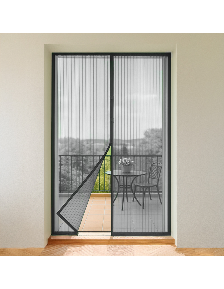 2pz Zanzariera Chiusura Magnetica Calamita 140x245 per Casa Campeggio Finestre