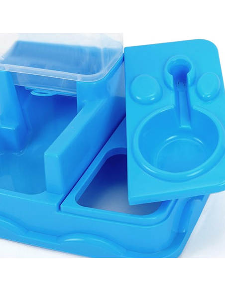 3028 Dispenser BIG automatico cibo e acqua per cani e gatti doppia ciotola