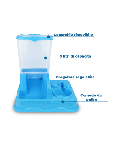 3028 Dispenser BIG automatico cibo e acqua per...