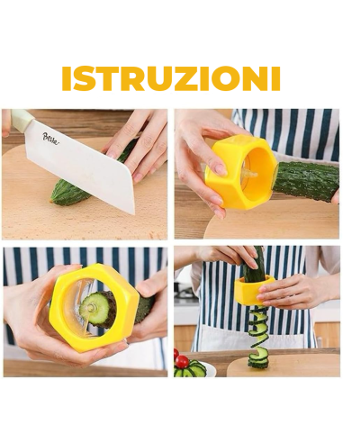320068 Taglia zucchine e ortaggi a spirale a...