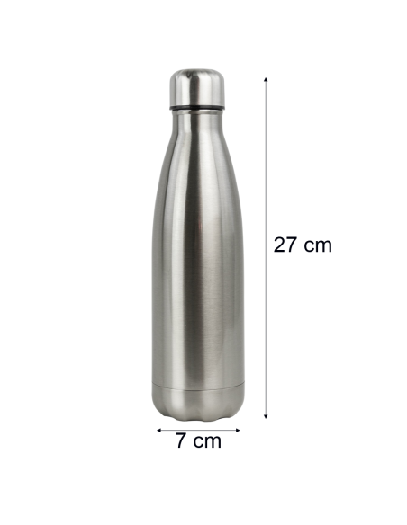 500 mL Borraccia bottiglia termica riutilizzabile in ACCIAIO 186168 Senza BPA
