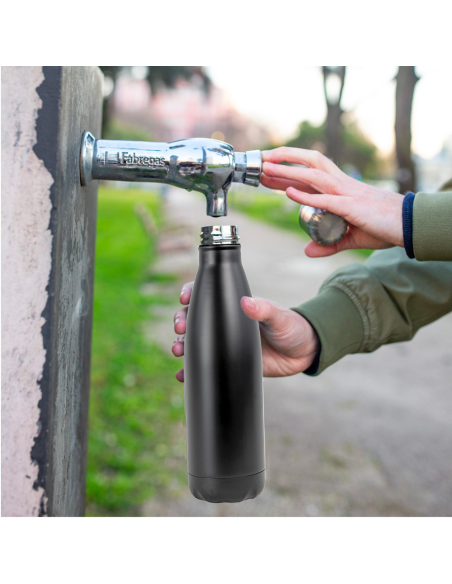 500 mL Borraccia bottiglia termica riutilizzabile in ACCIAIO 186168 Senza BPA