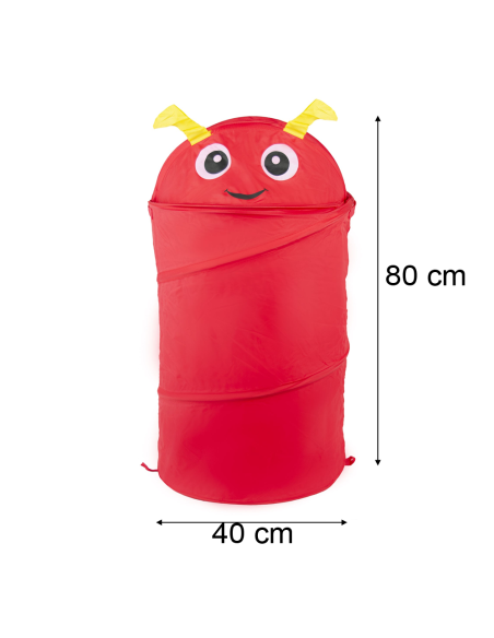 858000 Cesto portagiochi pieghevole animali struttura in metallo 80x40cm