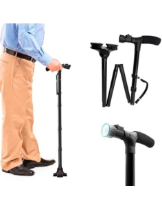 94920 Bastone telescopico luce led regolabile in 5 posizioni 85 - 97 cm