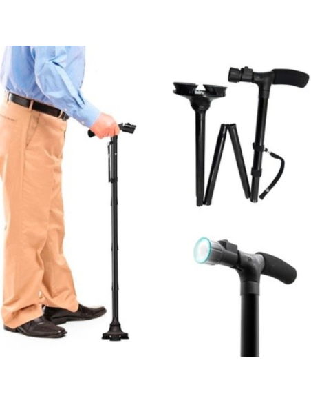 94920 Bastone telescopico luce led regolabile in 5 posizioni 85 - 97 cm