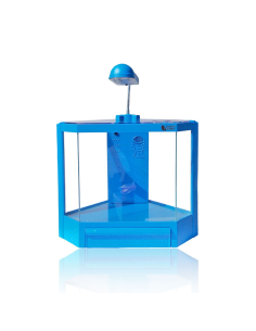 Acquario in plastica rigida 4,5 litri  6 led 2w con filtro vari colori risparmio energetico 28,5 x 18,6 x 24,5 cm  2