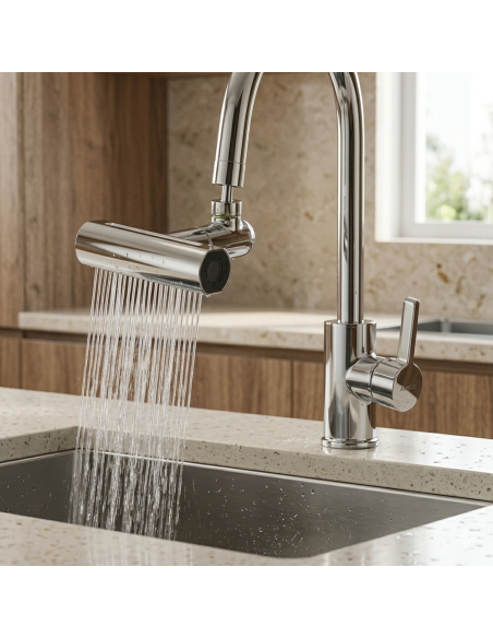 Aeratore Rubinetto Cucina Rotazione 360° Prolunga Lavandino Bagno Multifunzione