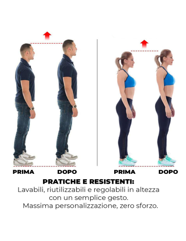 Alzatacco gel 10 pz per scarpe in silicone 5 cm...