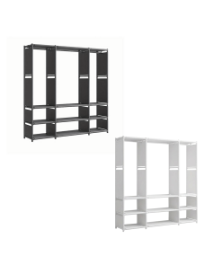 Armadio Guardaroba in Tessuto Scaffale Campeggio 9...